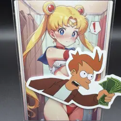 Usagi Tsukino Sailor Moon Anime Waifu Card Doujin ACG Goddess Holo - Image 3