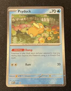 Psyduck 007 Promo Card Mega Evolutions Pokemon TCG Pack Fresh NM - Image 1