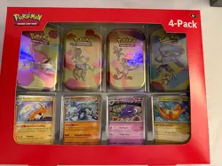 Pokemon Scarlet & Violet 151 Mini Tin 4-Pack Set w/ Promo Cards *New Sealed* - Image 1