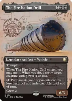 NM Foil R - The Fire Nation Drill (Borderless): Avatar: The Last Airbender - Image 1