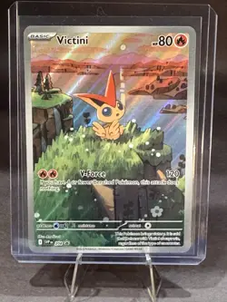 2024 Pokemon Victini Illustration Rare SVP 208 Promo Holo Mint IR Art Card 🔥 - Image 1