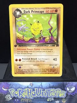 Pokemon Card Dark Primeape 43/82 1st Edition Team Rocket Set Played - Image 1