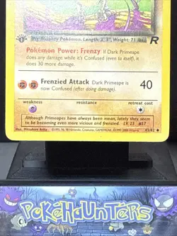Pokemon Card Dark Primeape 43/82 1st Edition Team Rocket Set Played - Image 4