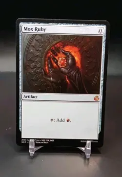 Custom Game Card-Mox Ruby-LP Condition - Image 1