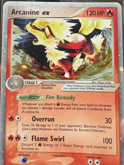 Pokemon TCG 2006 Arcanine EX Legend Maker 83/92 RARE SWIRL💫 HOLO Card Clean - Image 3