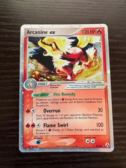 Pokemon TCG 2006 Arcanine EX Legend Maker 83/92 RARE SWIRL💫 HOLO Card Clean - Image 4