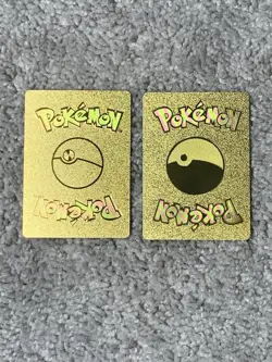 Pokemon 2 Darkrai GX HP180&VStar HP270 Dark Cleave&Pulse Gold Foil Fan Art Card - Image 4