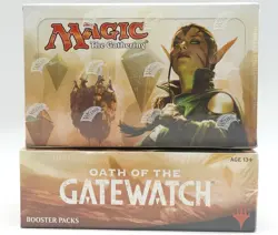 MAGIC THE GATHERING OATH OF THE GATEWATCH BOOSTER BOX FACTORY SEALED LOT OF 2 - Image 2