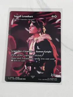 Squall Leonhart (Showcase) Final Fantasy VIII MTG Magic The Gathering MINT - Image 1