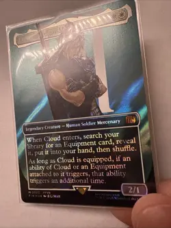 Cloud, Midgar Mercenary (Borderless) (Surge Foil) Final Fantasy Foil - Image 2
