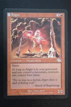 Magic The Gathering MTG ANGER Judgment LP Lightly Played - Image 1
