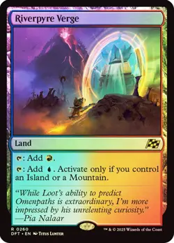 Magic The Gathering MTG RIVERPYRE VERGE FOIL Aetherdrift NM Near Mint - Image 1