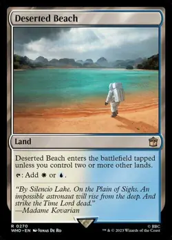 Magic The Gathering MTG DESERTED BEACH Doctor Who NM Near Mint - Image 1