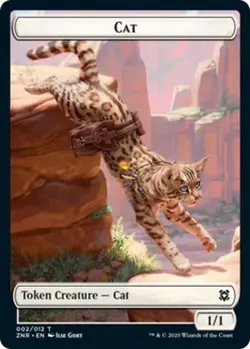 MTG Zendikar Rising - Plant 0/1 & Cat 1/1 [Token] (Foil) - Image 2