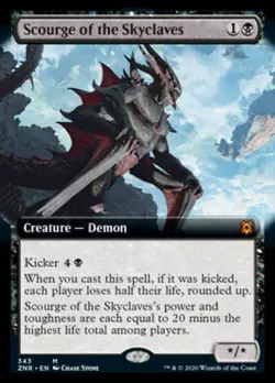 ZENDIKAR RISING - FOIL - FULL ART BORDERLESS - Scourge of the Skyclaves - MINT - Image 1