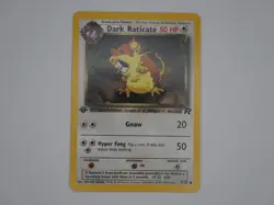 2000 Pokemon Team Rocket Dark Raticate 1st Edition #51/82 NM - Image 1