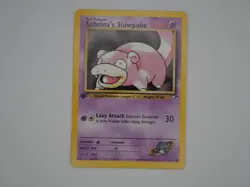 2000 Pokemon Gym Heroes 1st Edition Sabrina's Slowpoke #95/132 MINT - Image 1