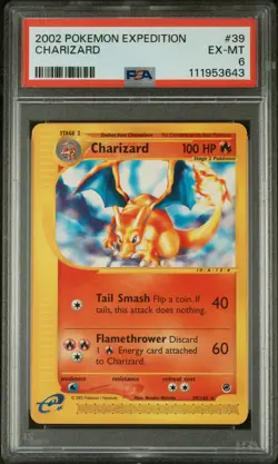 2002 POKEMON EXPEDITION #39 CHARIZARD PSA 6 - Image 1
