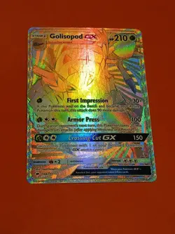 Pokemon Sun & Moon Burning Shadows Golisopod GX 148/147 Rainbow Secret Rare - Image 3