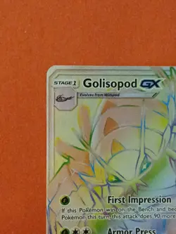 Pokemon Sun & Moon Burning Shadows Golisopod GX 148/147 Rainbow Secret Rare - Image 5