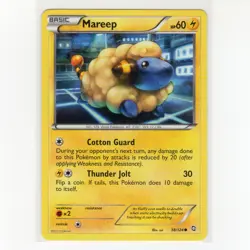 Pokemon TCG Mareep 38/124 BW Dragons Exalted Regular Common Card EN-LP 2012 - Image 1
