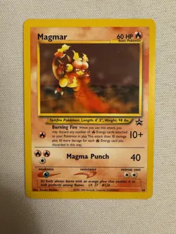 2002 Pokemon - Magmar Non-Holo WOTC Black Star Promo #44 - Pokemon League - Image 1