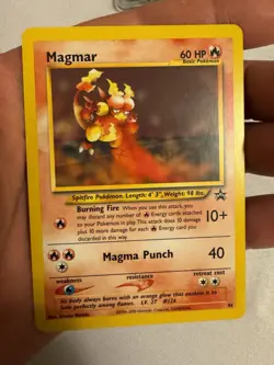2002 Pokemon - Magmar Non-Holo WOTC Black Star Promo #44 - Pokemon League - Image 2