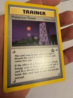 2002 Pokemon - Pokemon Tower Trainer - WOTC Black Star Promo #42 Pokemon League - Image 5