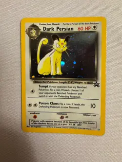 2000 Pokemon Dark Persian Holo WOTC Black Star Promo #17 Nintendo Power Magazine - Image 1