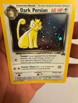 2000 Pokemon Dark Persian Holo WOTC Black Star Promo #17 Nintendo Power Magazine - Image 3