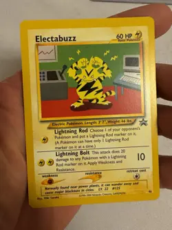 2002 Pokemon - Electabuzz Non-Holo WOTC Black Star Promo #46 - Pokemon League - Image 2