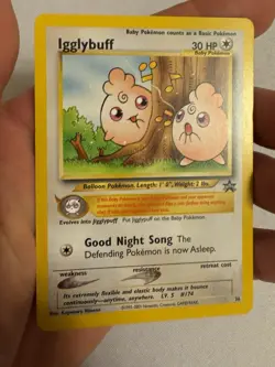 2001 Pokemon - Igglybuff Non-Holo - WOTC Black Star Promo #36 - Pokemon League - Image 2