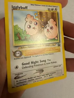 2001 Pokemon - Igglybuff Non-Holo - WOTC Black Star Promo #36 - Pokemon League - Image 3