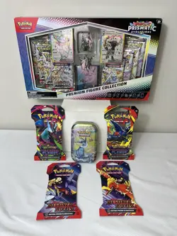 Pokemon TCG Lot of 6 Items Prismatic Evolutions Figure Collection & More See Pic - Image 3