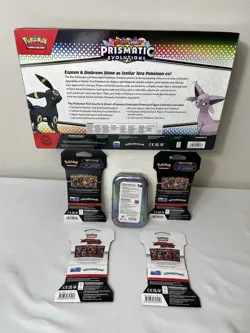 Pokemon TCG Lot of 6 Items Prismatic Evolutions Figure Collection & More See Pic - Image 5