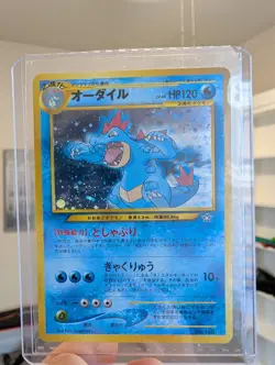 2000s Japanese Pokemon Holo Set: Meganium #154 Typhlosion #157 Feraligatr #160 - Image 3