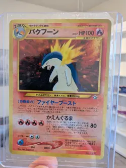 2000s Japanese Pokemon Holo Set: Meganium #154 Typhlosion #157 Feraligatr #160 - Image 5