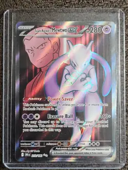 Pokemon TCG Team Rockets Mewtwo EX 213/182 Full Art English - Image 1