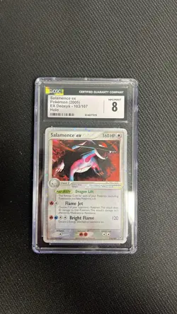 Pokemon Salamence Ex 103/107 Ex Deoxys Ultra Rare Holo Rare CGC 8 - Image 1