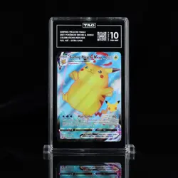 Surfing Pikachu VMAX 009/025 Celebrations Full Art TAG 10 - RANK 1 POKEMON TCG - Image 1