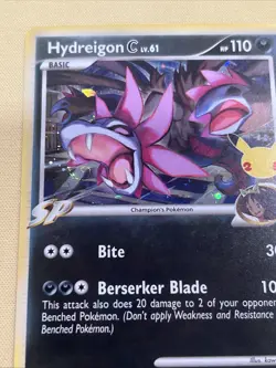 2021 Pokemon Celebrations Black Star Promo Hydreigon C LV61 (SWIRL) SWSH138 - Image 3