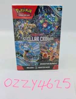 Pokemon TCG: Scarlet & Violet - Stellar Crown Booster Bundle (6 Booster Packs) - Image 1