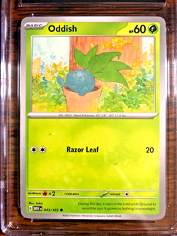 Oddish Common #043 - CGC GEM MINT 10 - 2023 Scarlet & Violet 151 - Pokemon TCG - Image 2