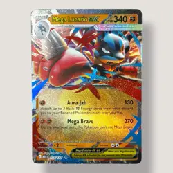 Pokemon TCG - Mega Lucario ex 077/132 Double Rare Holo - Mega Evolution (NM) - Image 1
