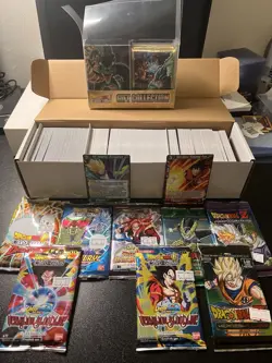 Lot Of 300+ Dragon Ball Super TCG Cards With Deck Box And Sleeves - Image 1