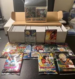Lot Of 300+ Dragon Ball Super TCG Cards With Deck Box And Sleeves - Image 2