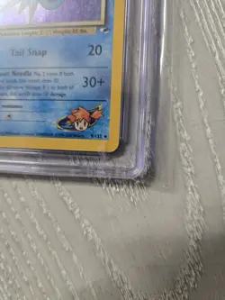 CGC 10 GEM MINT Misty's Seadra 2000 Gym Heroes 9/132 Holo Pokemon Card - Image 3