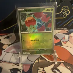 Pokemon Card Applin 009/131 Poke Ball Reverse Holo Prismatic Evolutions NM - Image 1