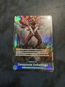 OP01-073 Donquixote Doflamingo One Piece Card Game ccg - Alt Art - Image 1