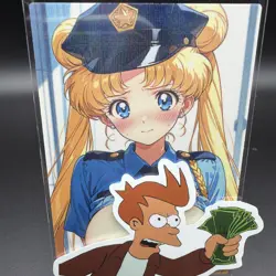 Usagi Tsukino Sailor Moon Anime Waifu Card Doujin ACG Goddess Holo - Image 1